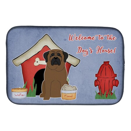 Carolines Treasures Dog House Collection Bullmastiff Dish Drying Mat BB2838DDM